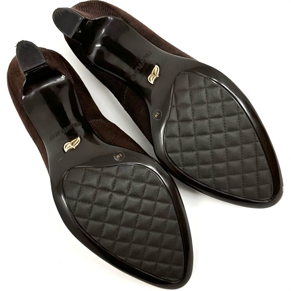 Nurture Paidyn Women’s Brown Leather Textured Heels - Picture 8 of 13